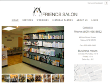Tablet Screenshot of friendssalon.biz